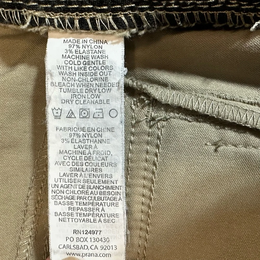 prAna Halle Hiking Pants Womens Sz 4 Short Roll Up Capri Original Stretch Zion - Picture 8 of 10